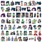 60Pcs Maomao Apothecary Diaries Stickers Jinshi  DIY Stickers Scrapbooking Phone Luggage Skateboard Vinyl  Waterproof  Decals