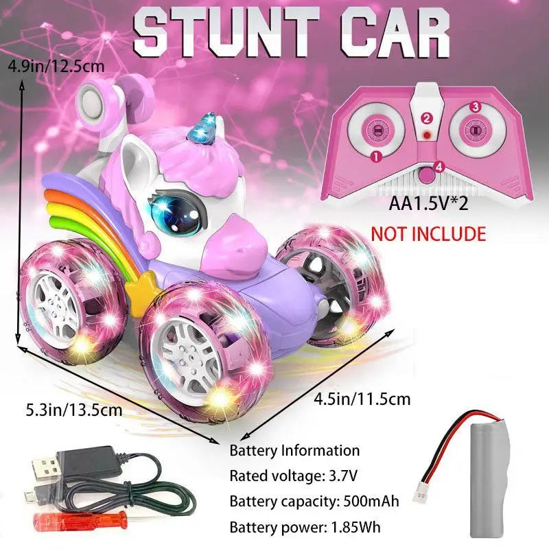 Unicorn RC Car 4WD 360° Rotating Stunt Remote Control Car