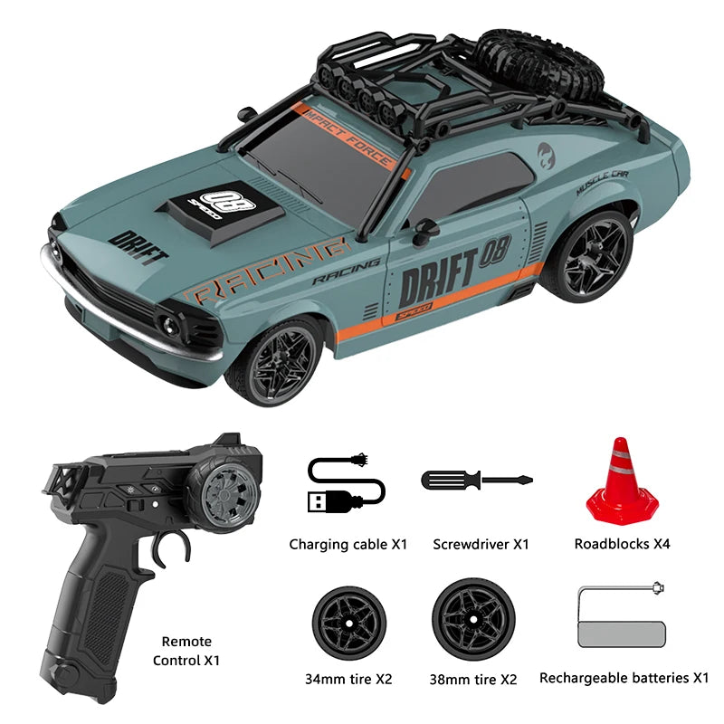 RC Drift Car 1:18 – Remote Control Racing Car with Lights