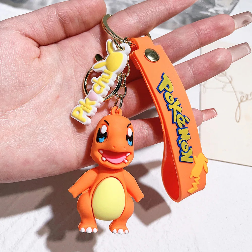 Pikachu Keychain Cute Silicone Character Bag Pendant