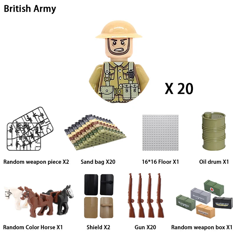 Army Building Blocks Set – Soldier & Military Construction Toy