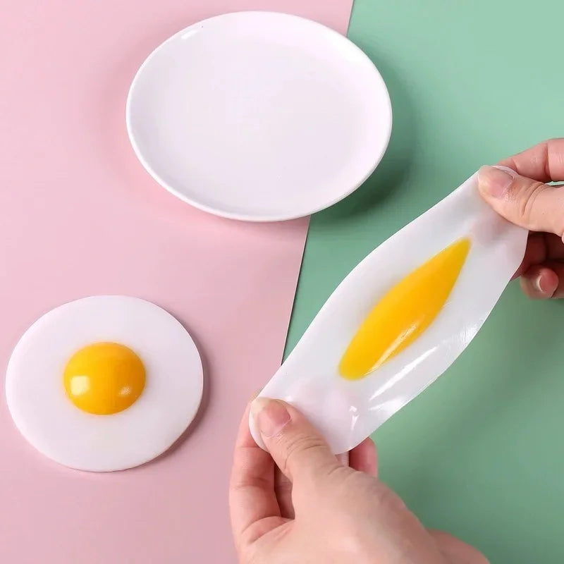 Egg Squishy Ball – Clear Squeeze Sensory Stress Relief Toy