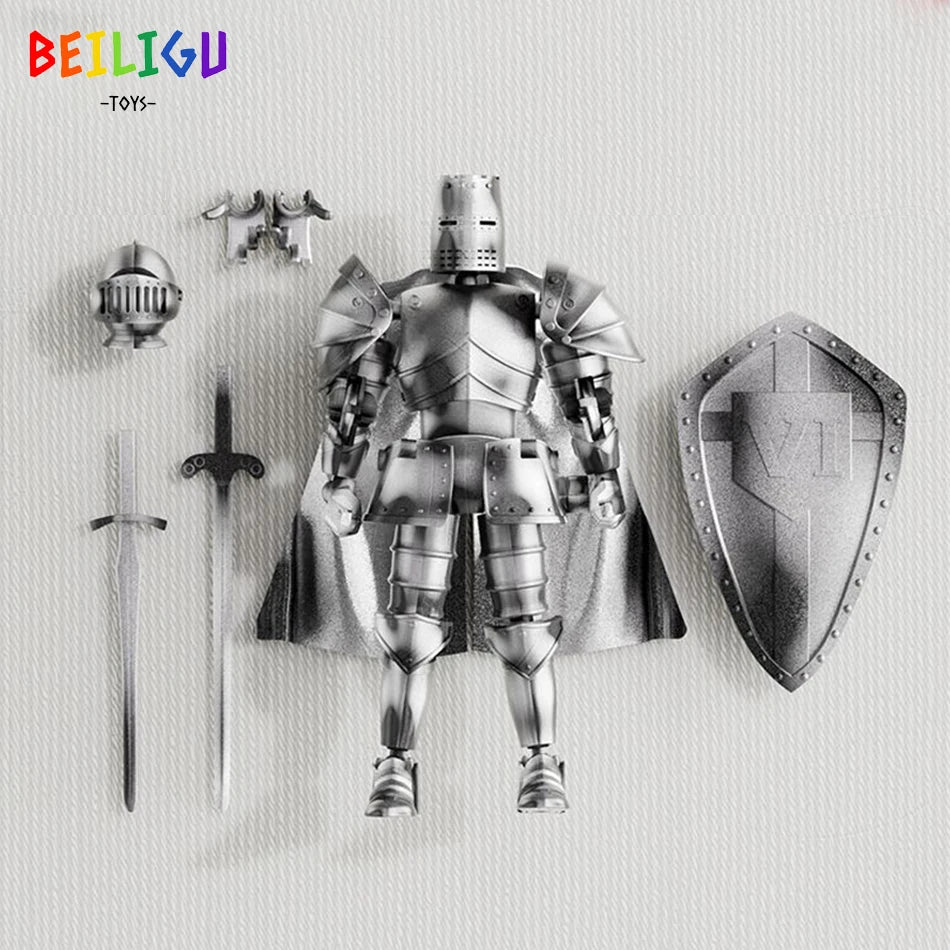 Medieval Knight Action Figure – Movable DIY Warrior Toy