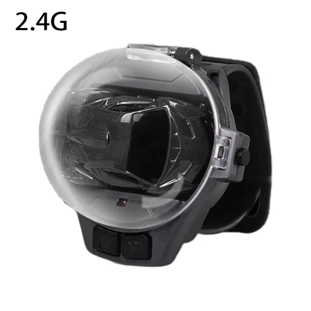 Mini Remote Control Car Watch Toy with LED Lights, 2.4GHz RC Racing Car