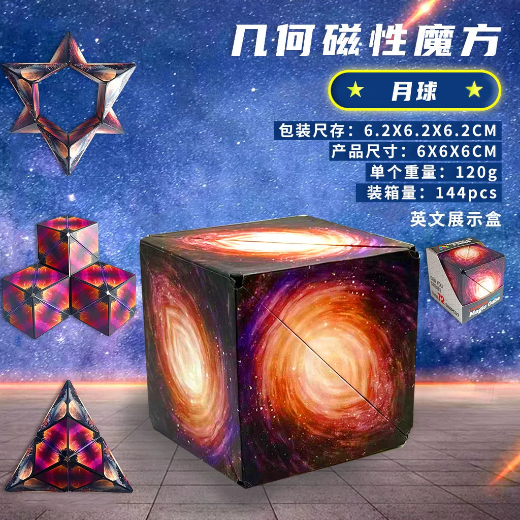 Magnetic Puzzle Cube – 3D Transformable Fidget Toy
