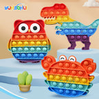 Pop It Fidget Toy – Rainbow Bubble Push Pop Sensory Toy
