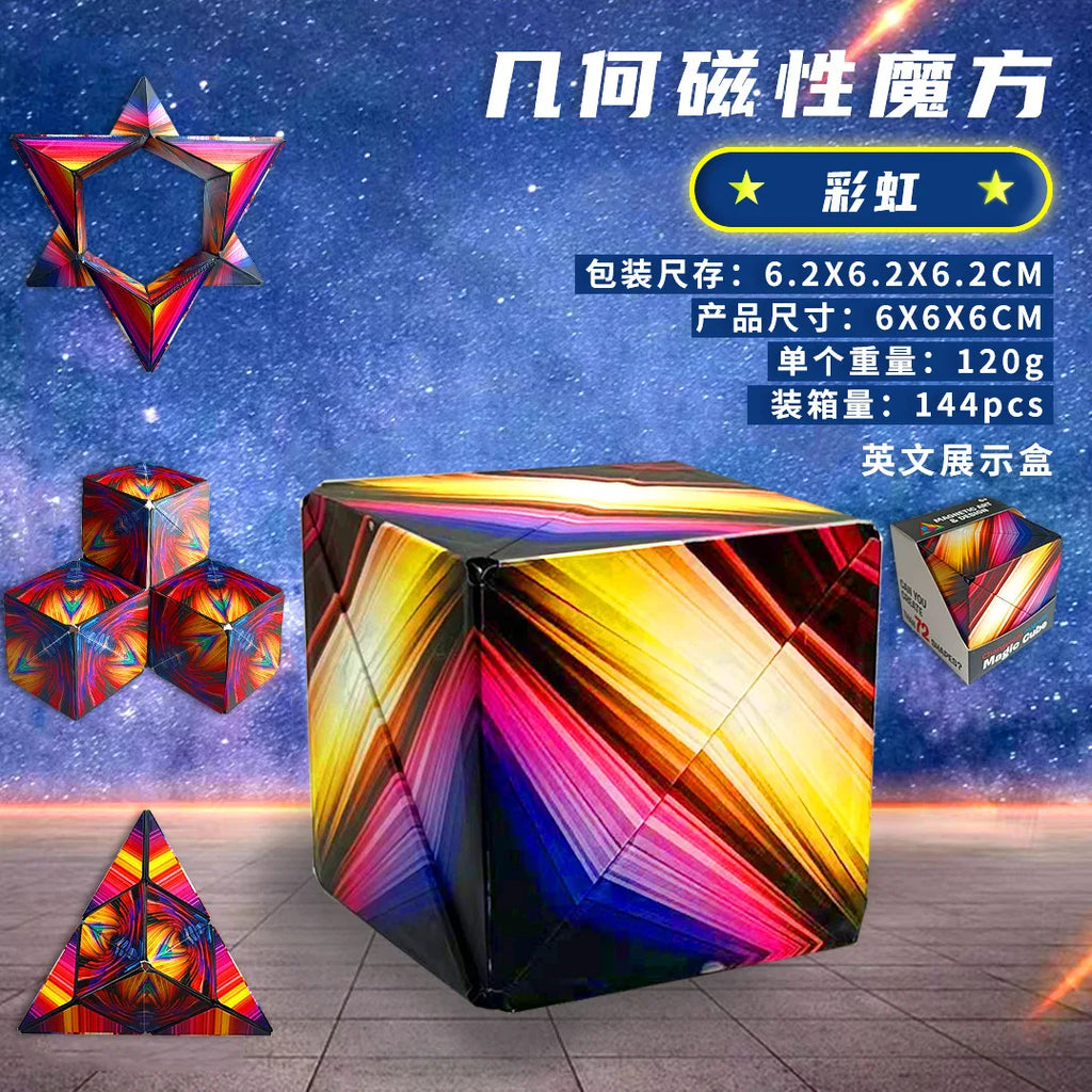 Magnetic Puzzle Cube – 3D Transformable Fidget Toy