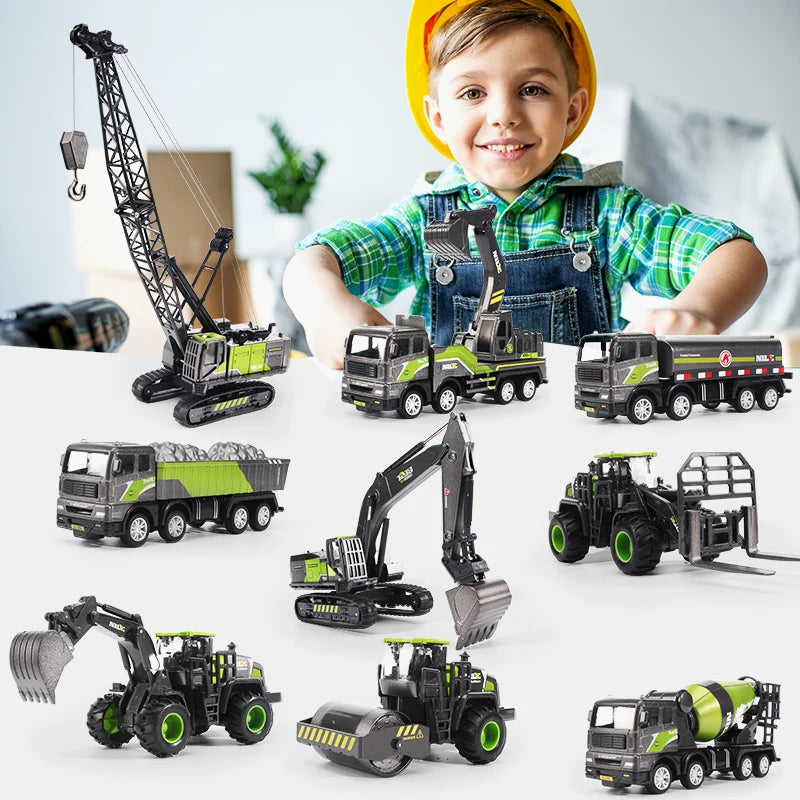 Diecast Construction Vehicle – 1:50 Metal Toy