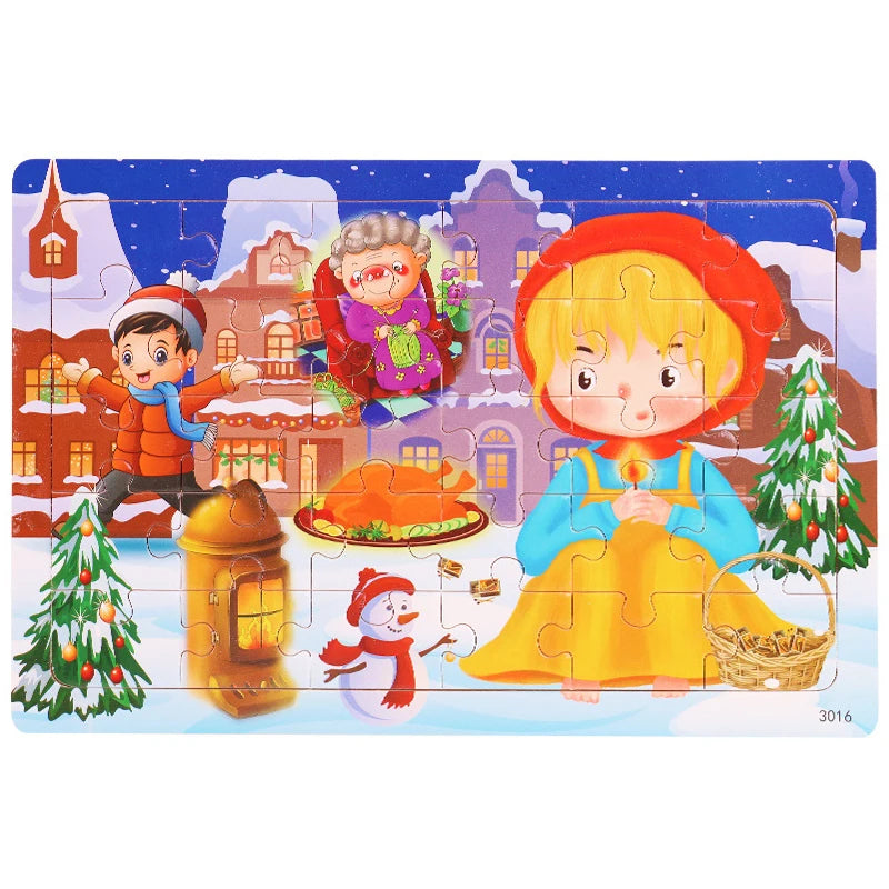 Wooden Jigsaw Puzzle – 30-Piece Animal Toy