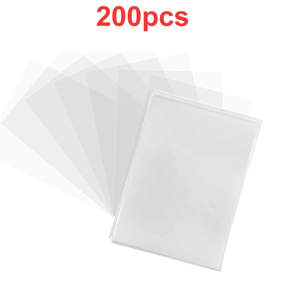 Trading Card Sleeves – 100 Pack Clear PVC Protectors