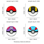 4pcs Poké Ball Enamel Pin Set Classic, Master, Ultra & Great Ball Brooch Badges for Fans, Cosplay & Daily Decoration