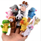 Cartoon Finger Puppet Doll – Plush Storytelling Toy for Kids