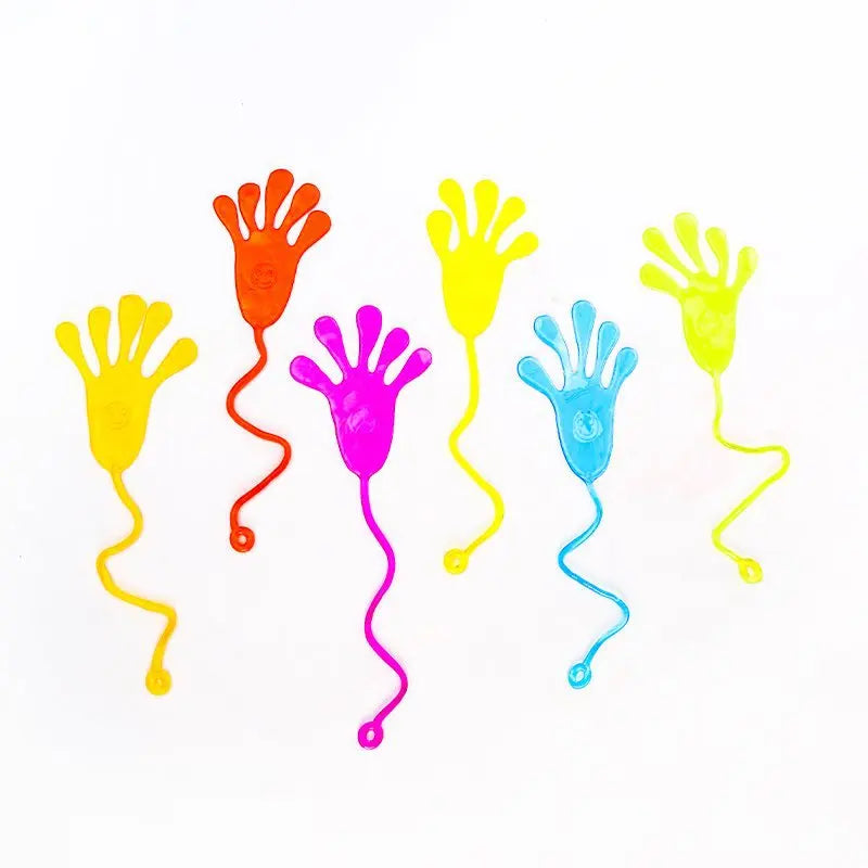 5-50 Pcs Kids Funny Sticky Hands toy Palm Elastic Sticky Squishy Slap Palm Toy Novelty Gift Party Toys Birthday For Children