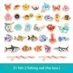 Wooden Magnetic Fishing Toy – Montessori Marine Learning Game