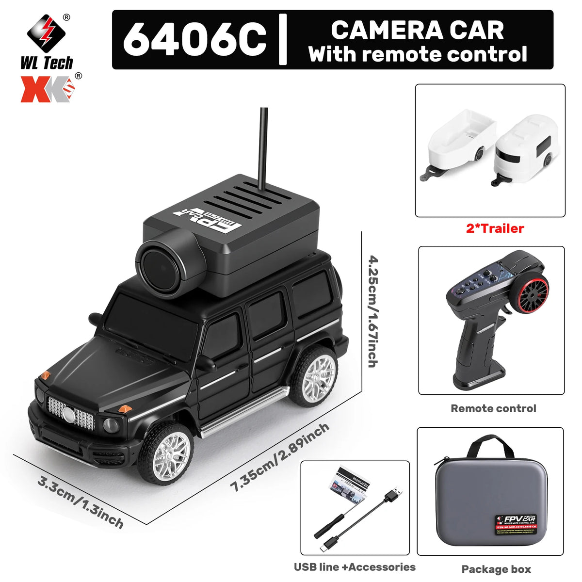 Mini RC Car – FPV Camera WiFi App Control Car