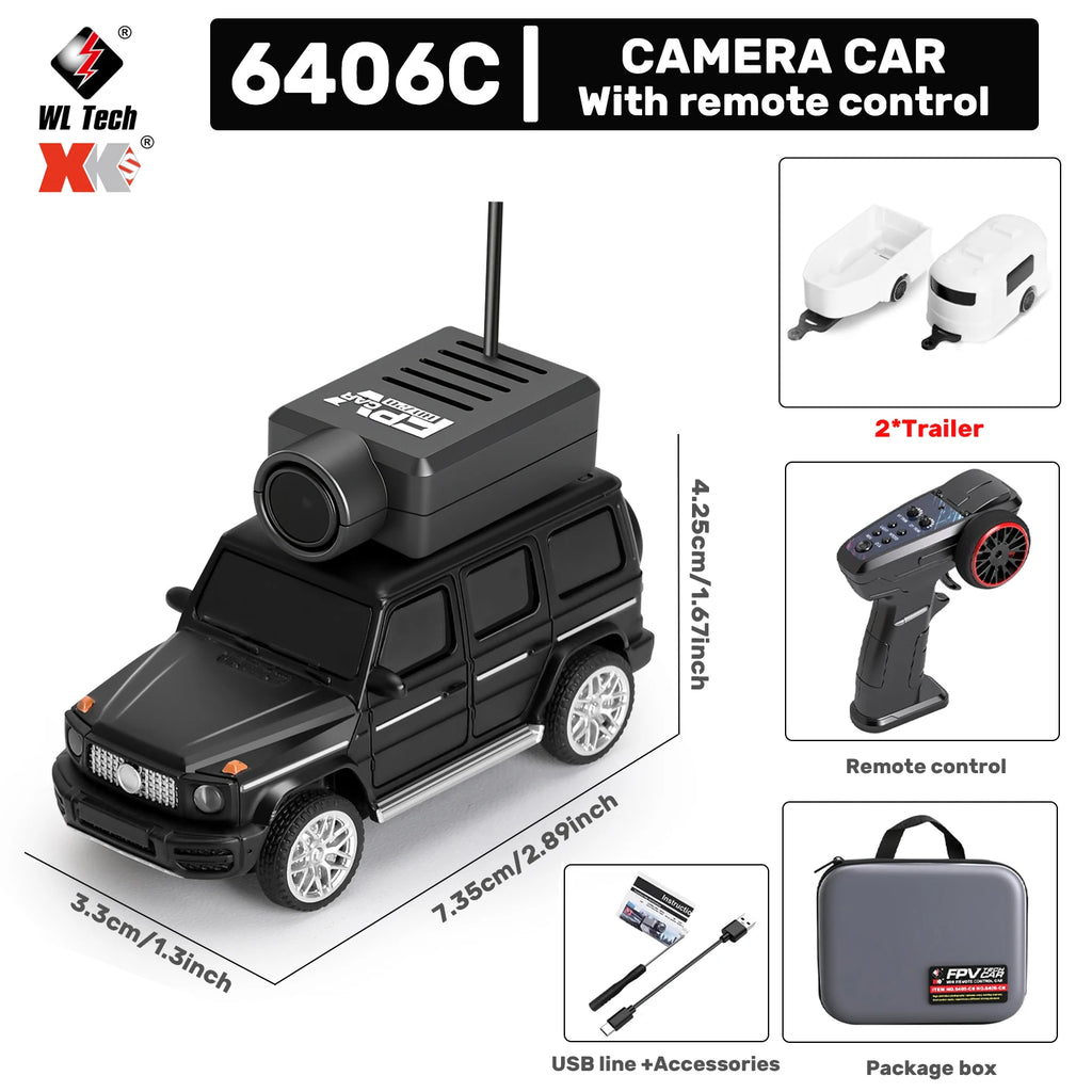 Mini RC Camera Car 1:64 WiFi FPV Remote Control Racing Toy