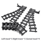 Flexible Train Track Building Blocks – Curved & Straight Rail Set