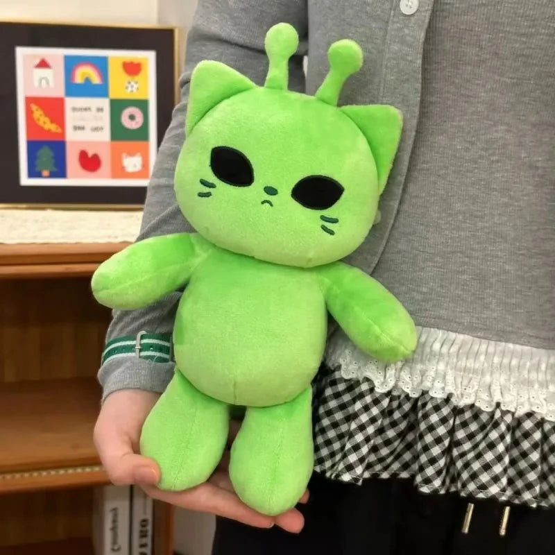 Alien Cat Plush Toy – Soft Kawaii Stuffed Animal Pillow