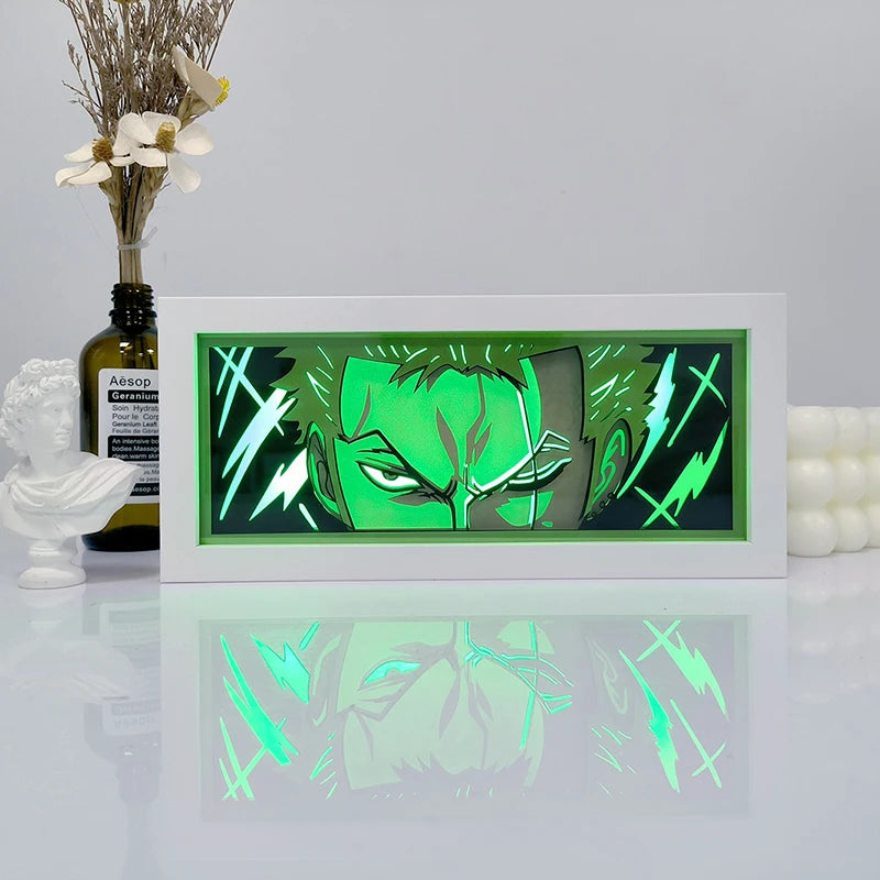 3D LED Shadow Box Light Paper Night Light Remote Control