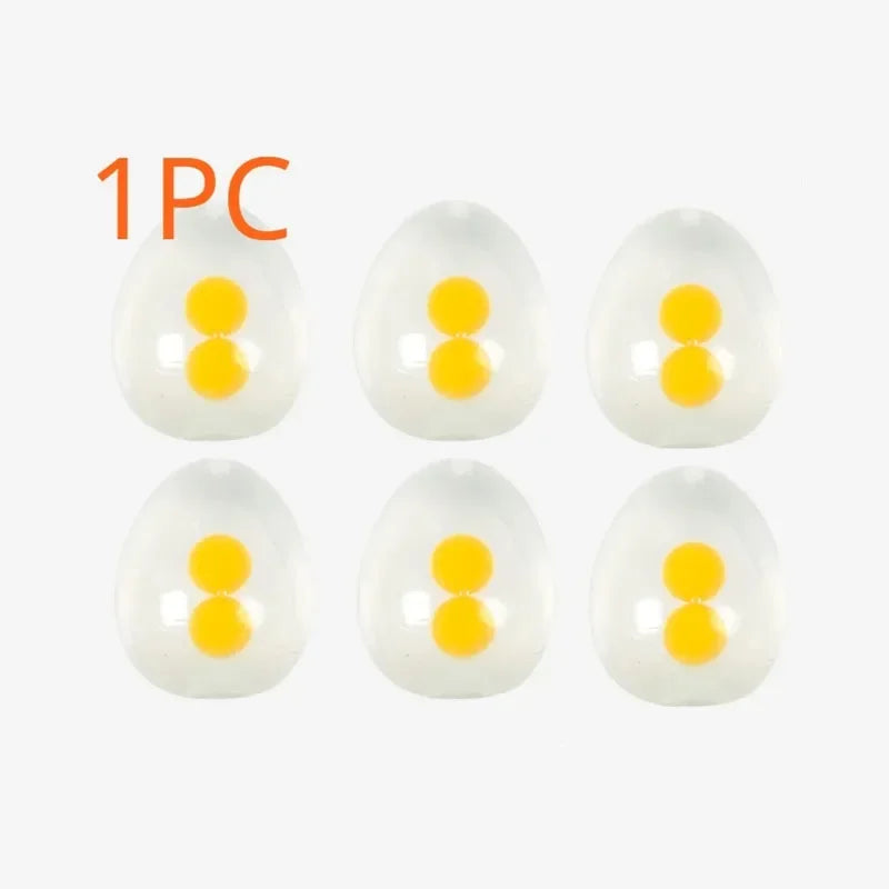 Egg Squishy Ball – Clear Squeeze Sensory Stress Relief Toy