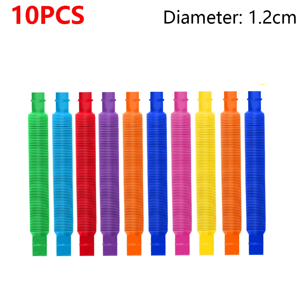 Telescopic Pop Tubes – Colorful Sensory Stretch Fidget Toys