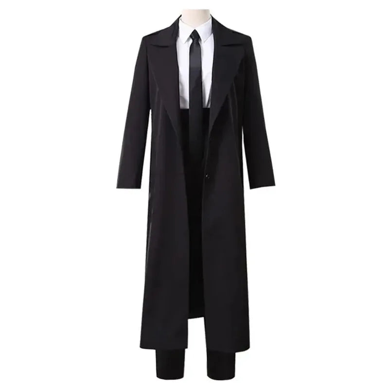 Makima Cosplay wig Anime Chains-aw Man Makima Cosplay Costumes Trench Shirt Tie Pants Men Women Suits Halloween Uniform