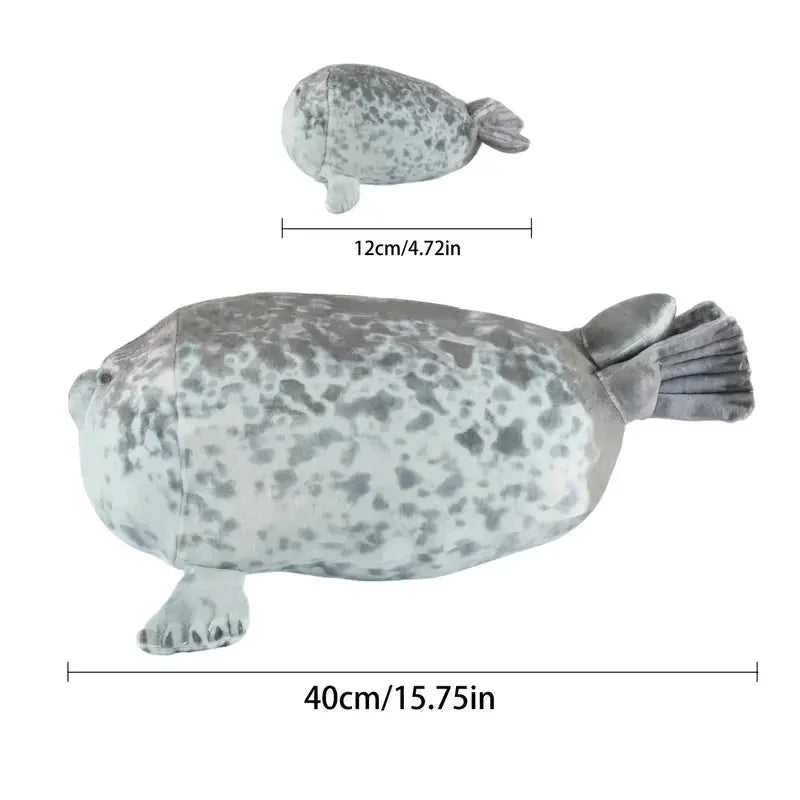 40cm Mother and Son Seal Five-Piece Plush Toy Seal Zipper Toy for Boys and Girls Christmas Halloween Gifts