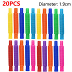 Telescopic Pop Tubes – Colorful Sensory Stretch Fidget Toys
