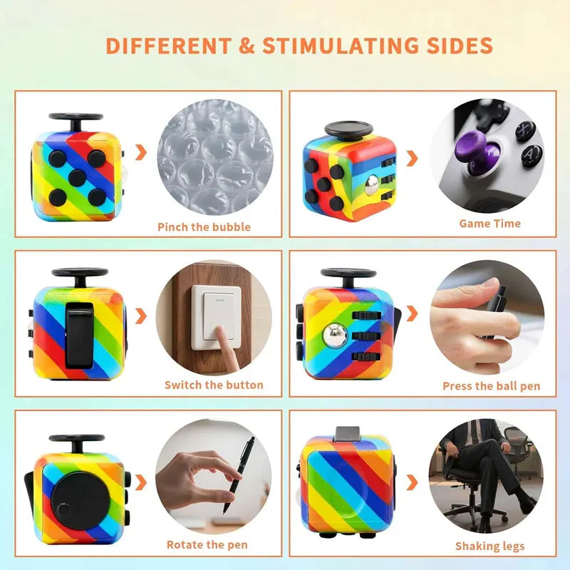 Fidget Cube – Sensory Stress Relief Decompression Toy