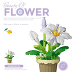 Flower Building Blocks Potted Plant Set for Home Decor