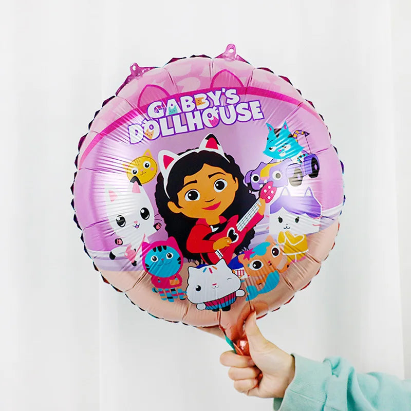 Dollhouse Birthday Balloon Cartoon Foil Party Decoration