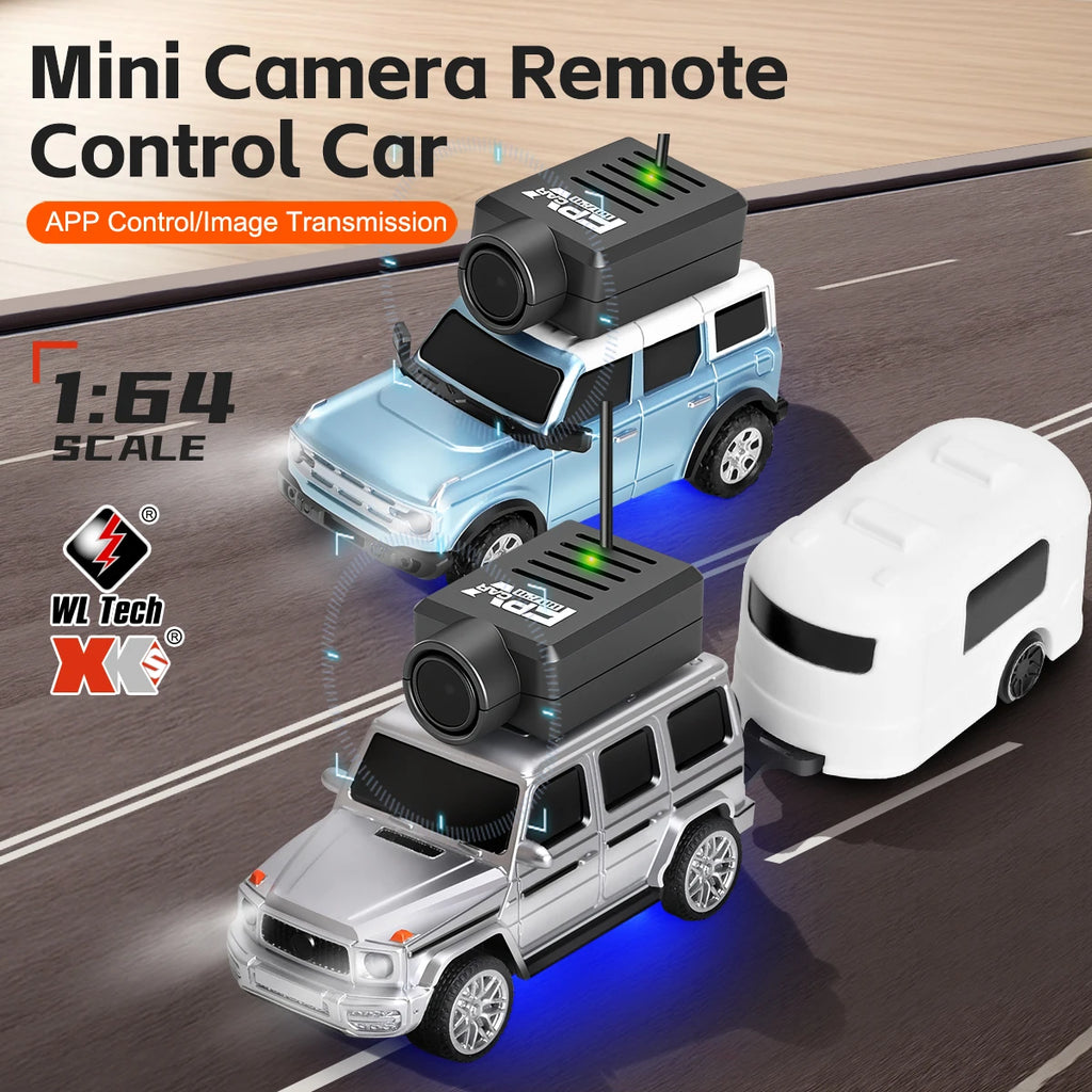 Mini RC Camera Car 1:64 720P FPV WiFi Remote Control Racing Toy