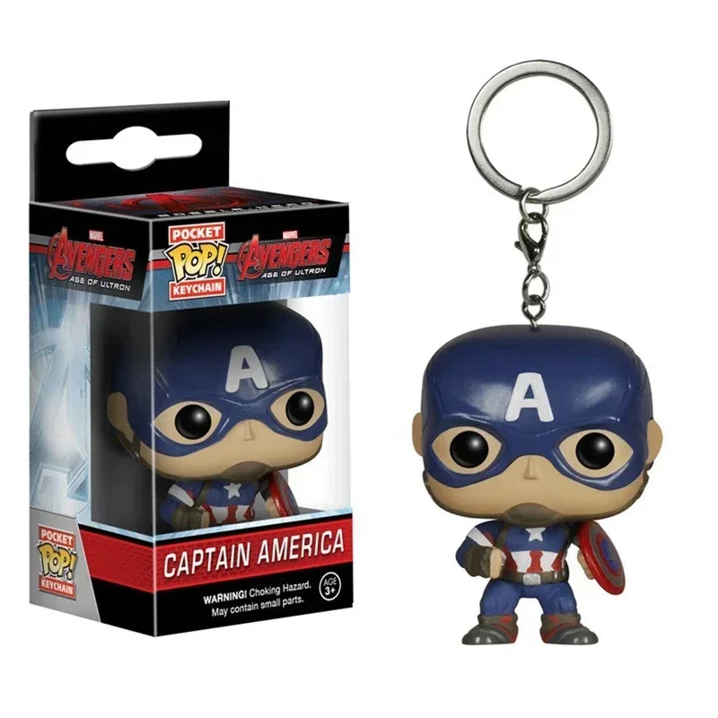 Superhero Keychain Figure – 4cm Vinyl Collectible Toy