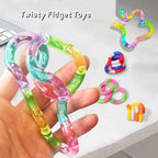 Twisting Rope Fidget Toy – Rainbow Knot Sensory Puzzle