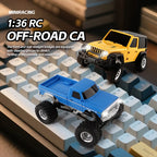 Mini RC Crawler Car 4WD Off-Road with Lights, Remote Control