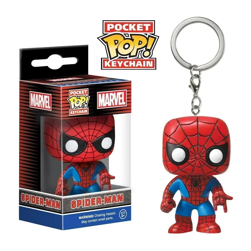 Superhero Keychain Figure – 4cm Vinyl Collectible Toy