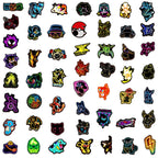 Waterproof Stickers – 50pc PVC Cute Decal Set