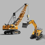 Diecast Construction Vehicle – Crane, Excavator & Bulldozer