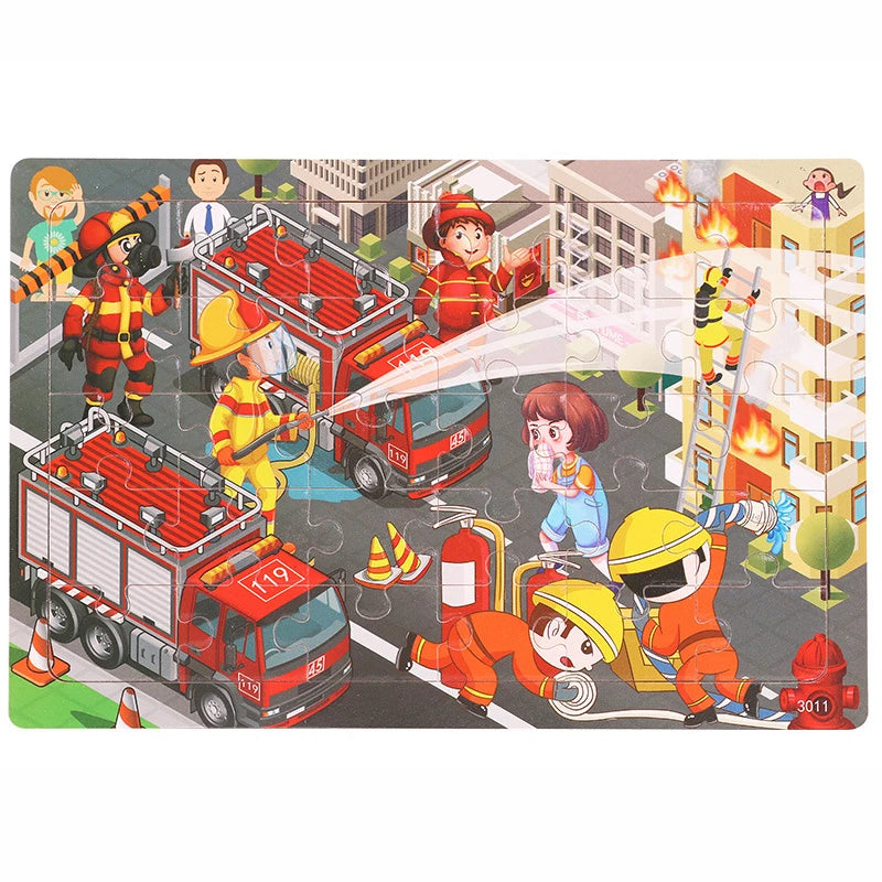 Wooden Jigsaw Puzzle – 30-Piece Animal Toy