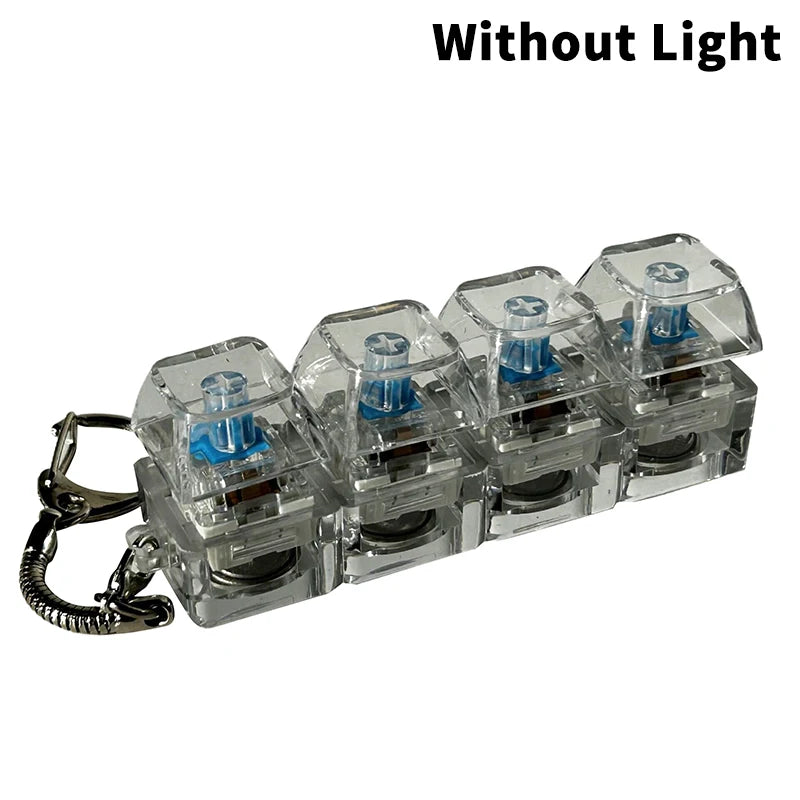 Mechanical Keyboard Key Tester – LED Keycap Fidget Keychain