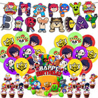 Birthday Party Decorations Set – Banner, Balloons & Cake Toppers