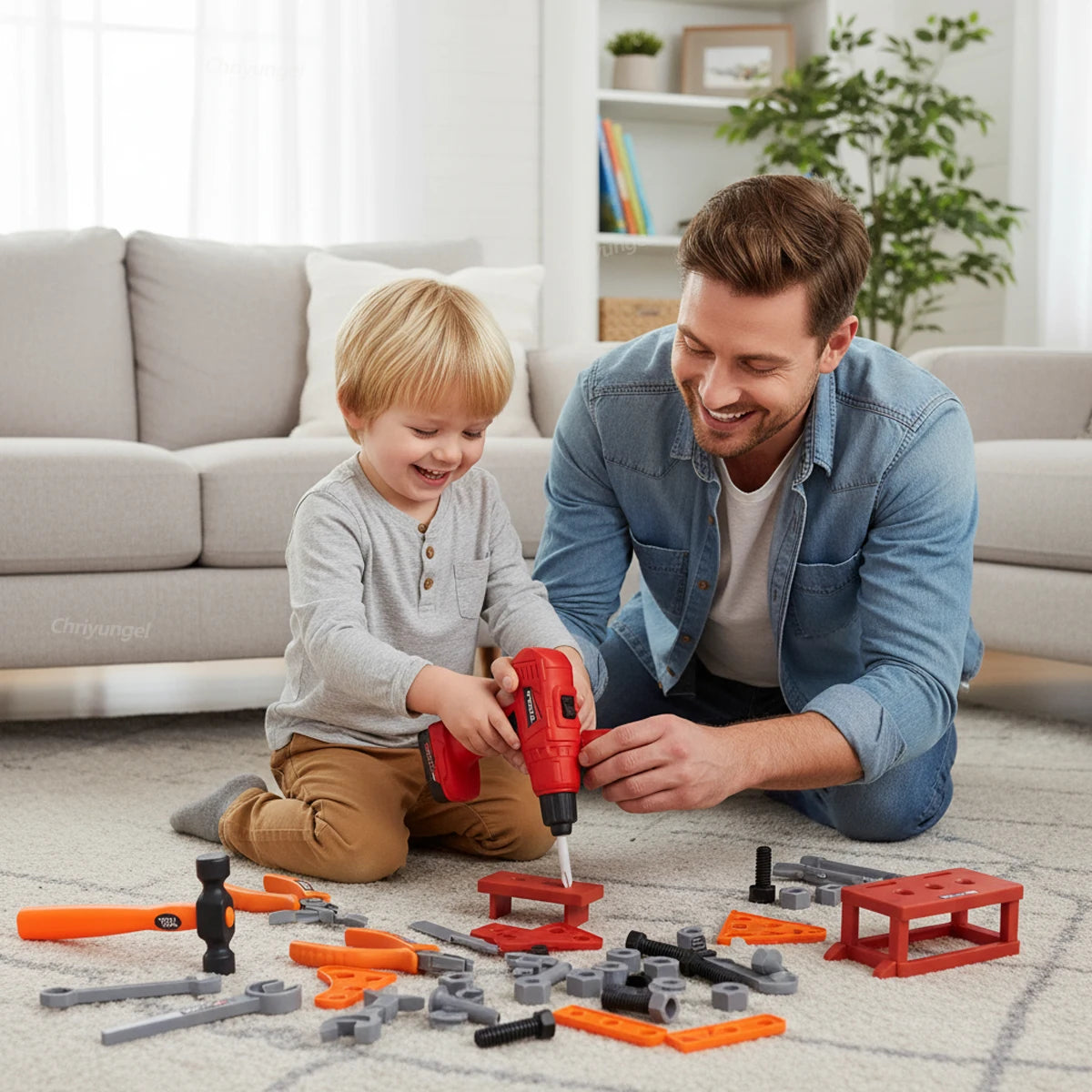 38/42 PCS Pretend Tools Kit Kids Play Repair Tool Set Plastic Construction Toys with Screwdrivers for Toddler Boys Girls Child
