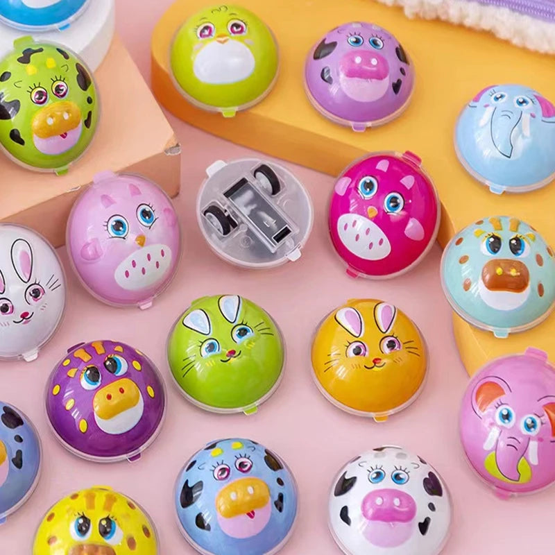 10PCS 4cm Mini Pull Back Animal Car Play Toy Christmas Wedding Gifts Guests Toys Kids Birthday Party Favor