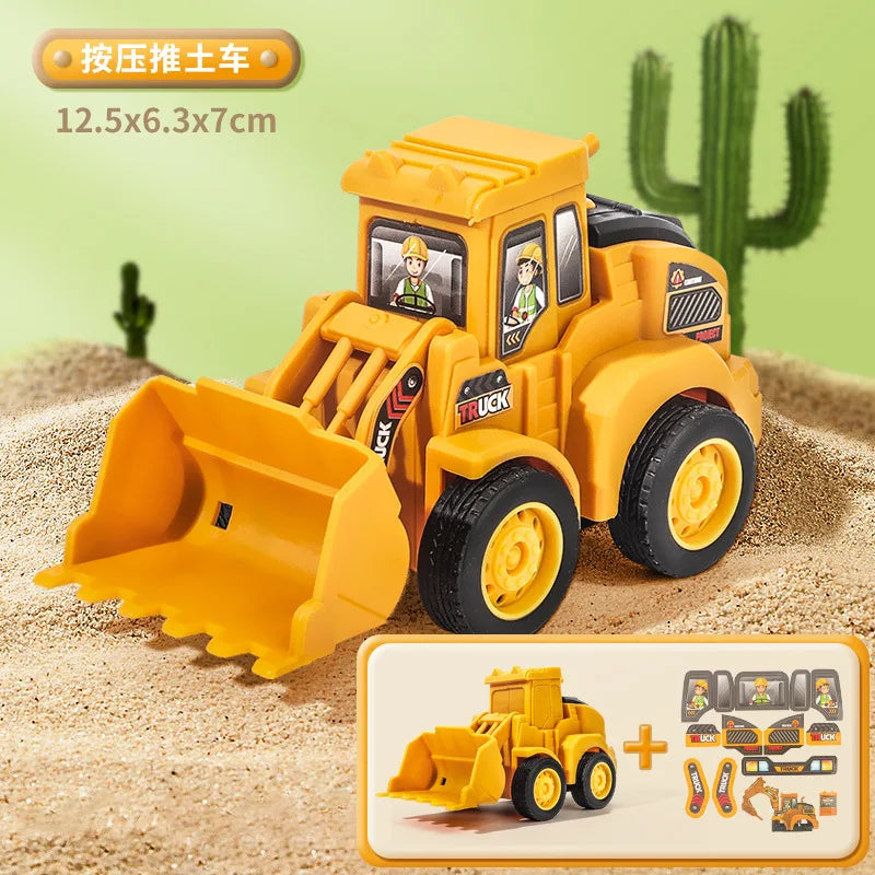 Construction Vehicle Toy – Excavator & Bulldozer Model