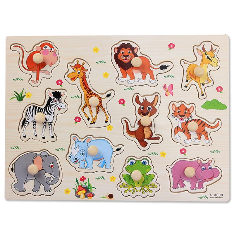 Wooden Montessori Puzzle – Baby Learning Board