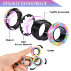 Magnetic Fidget Rings Set – 3-Piece Stress Relief Fidget Toy