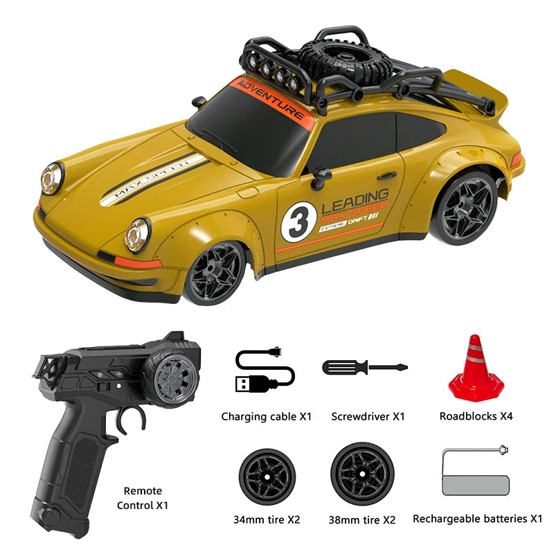 1:18 RC Car 2.4G Remote Control Racing Drift Car with Lights