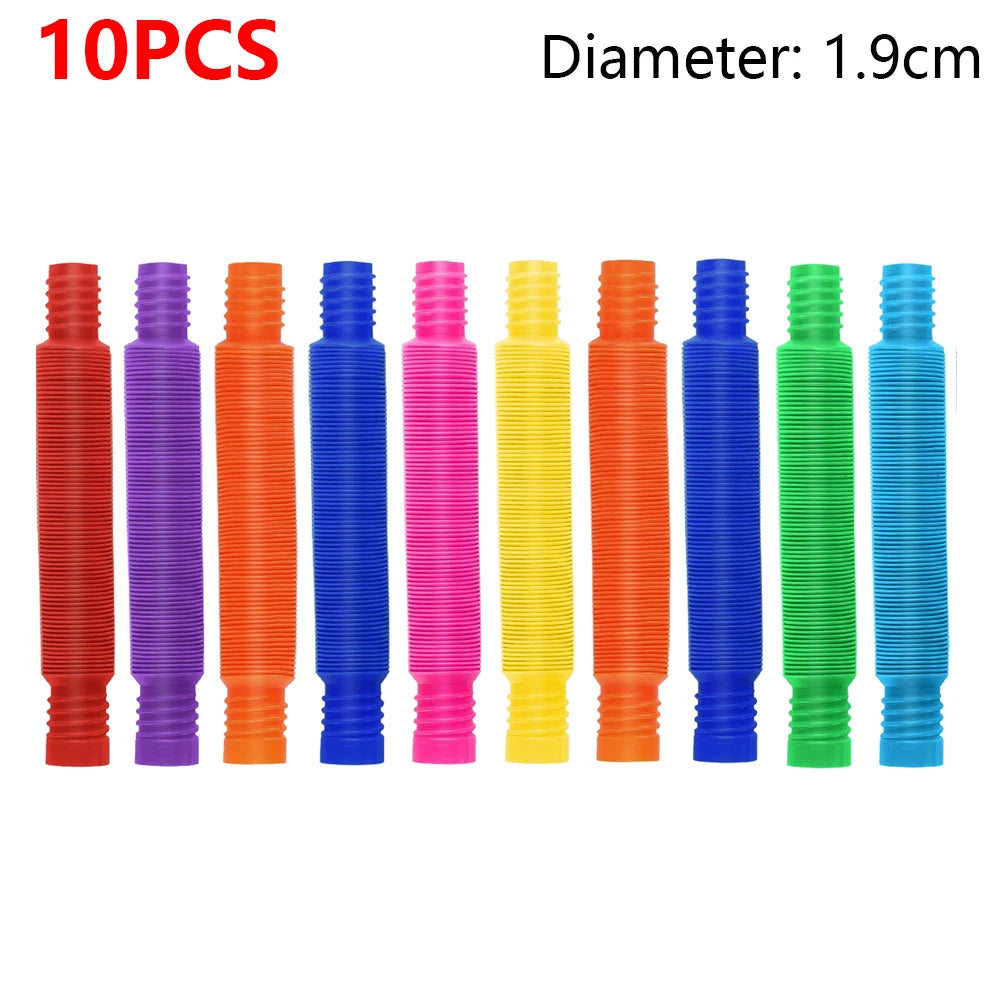 Telescopic Pop Tubes – Colorful Sensory Stretch Fidget Toys
