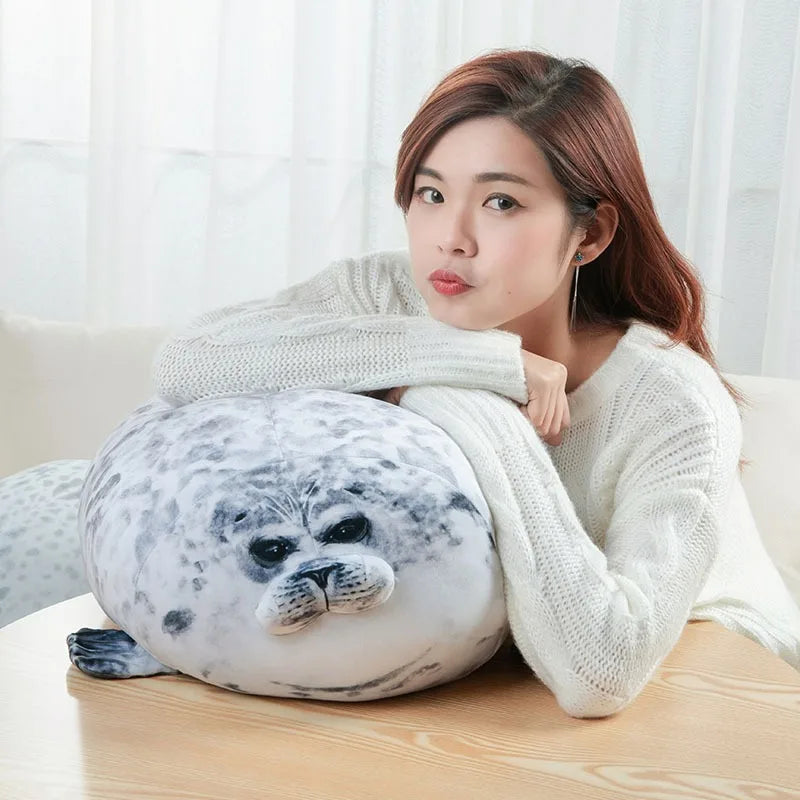 Chubby Seal Plush Pillow Stuffed Animal