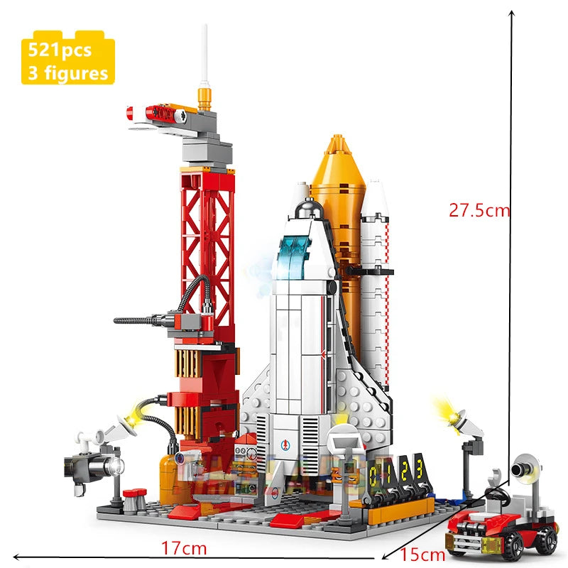 Space Rocket Building Blocks – Manned Spacecraft Model Kit